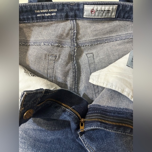 AG Adriano Goldschmied The Middi Ankle Legging Jeans Dark Wash Size 30R - Picture 6 of 7
